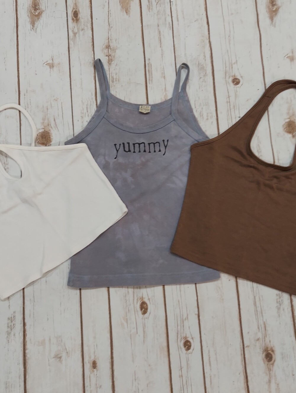 Trio Bundle Crop Top Halters and Tank Women's M